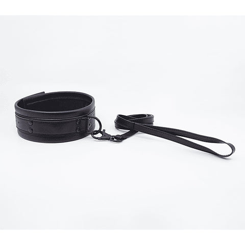 Faux Leather Collar & Lead Set by Love In Leather