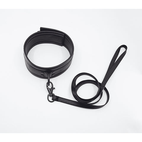 Faux Leather Collar & Lead Set by Love In Leather