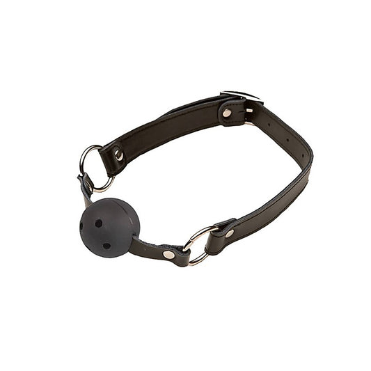 Bondage Gag with Breathable Ball by Love In Leather