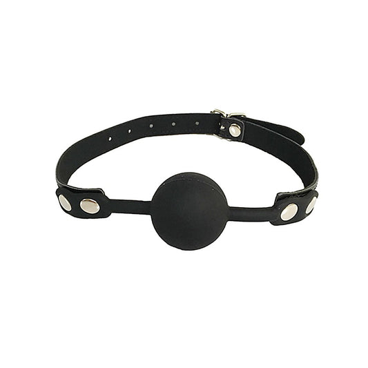 Fetish Play Gag with Silicone Ball by Love In Leather