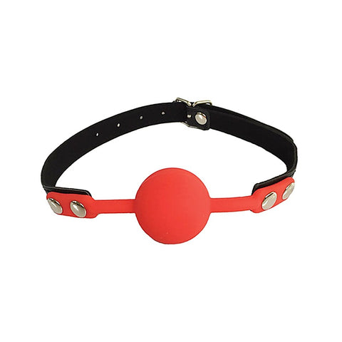 Fetish Play Gag with Silicone Ball by Love In Leather