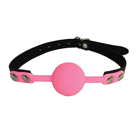 Fetish Play Gag with Silicone Ball by Love In Leather