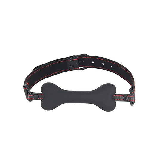 Solid Silicone BDSM Play Bone Gag by Love In Leather