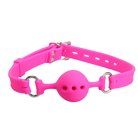 Silicone Gag with Petite Breathable Ball by Love In Leather