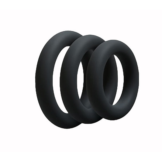 3 Piece Fat Boy Stretchy Cock Rings by Love In Leather