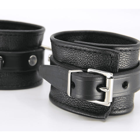 Soft Grained Leather Wrist Cuffs by Love In Leather