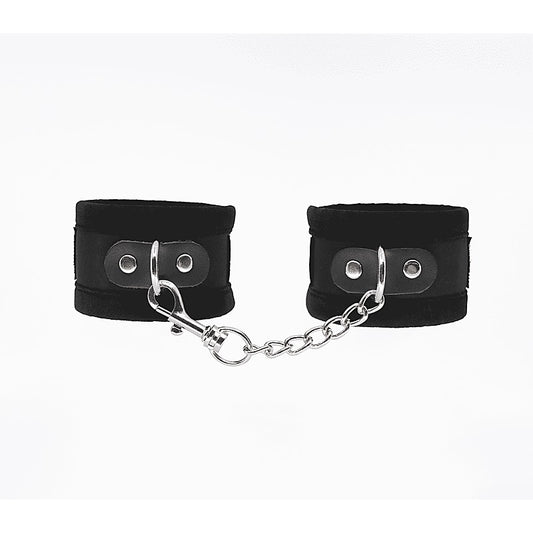 Lightly Padded Velveteen Hand Cuffs by Love In Leather