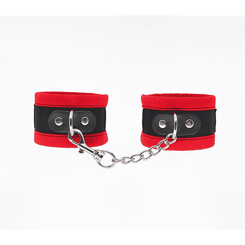 Lightly Padded Velveteen Hand Cuffs by Love In Leather