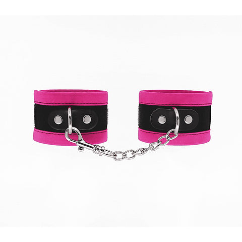 Lightly Padded Velveteen Hand Cuffs by Love In Leather