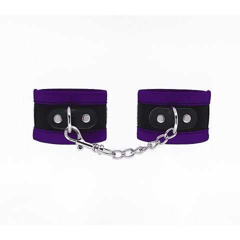Lightly Padded Velveteen Hand Cuffs by Love In Leather