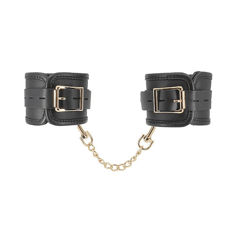 BDSM Hand Cuffs With Coloured Hardware by Love In Leather