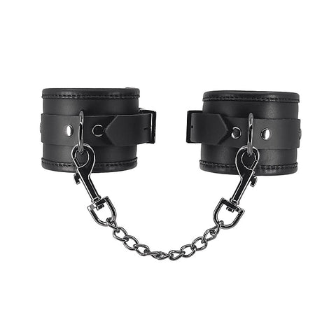 BDSM Hand Cuffs With Coloured Hardware by Love In Leather