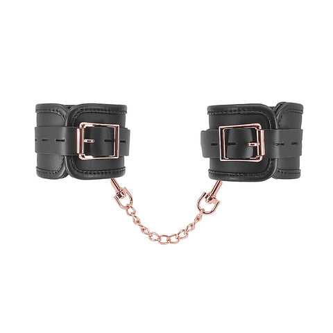 BDSM Hand Cuffs With Coloured Hardware by Love In Leather
