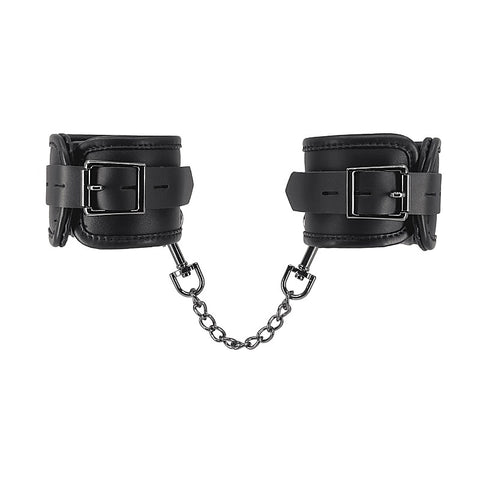 BDSM Hand Cuffs With Coloured Hardware by Love In Leather