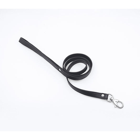 Long Faux Leather Bondage Lead by Love In Leather