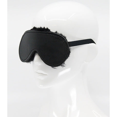 Sheepskin Lined Bondage Blindfold by Love In Leather