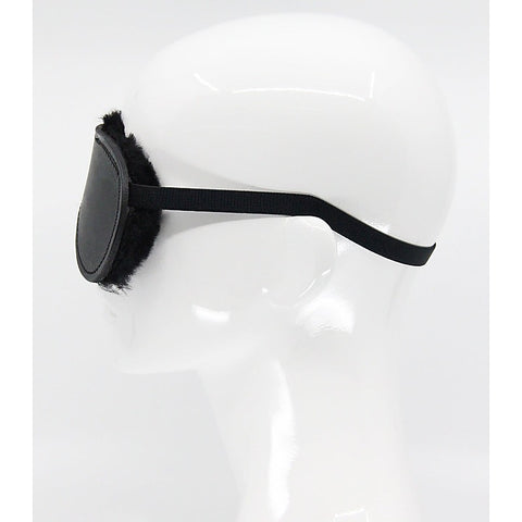 Sheepskin Lined Bondage Blindfold by Love In Leather
