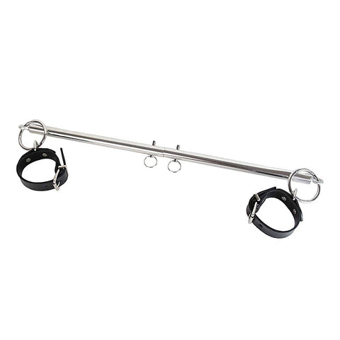 Silver Adjustable Spreader Bar by Love In Leather