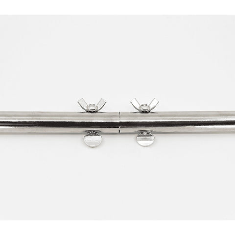 Silver Adjustable Spreader Bar by Love In Leather