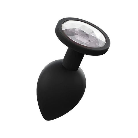 Silicone Anal Plug Black by Love In Leather