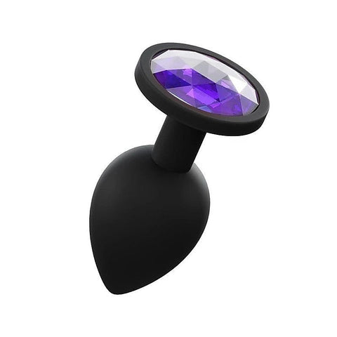 Silicone Anal Plug Black by Love In Leather