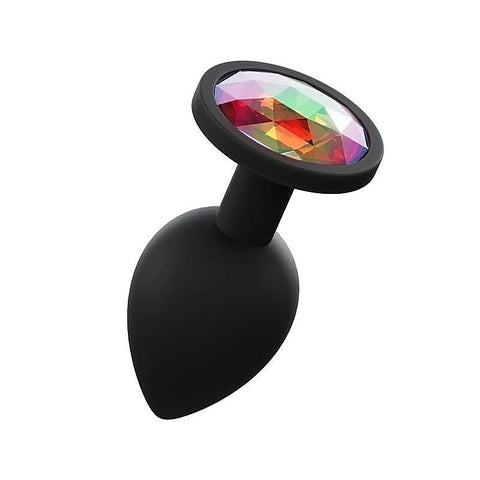 Silicone Anal Plug Black by Love In Leather