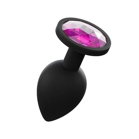 Silicone Anal Plug Black by Love In Leather