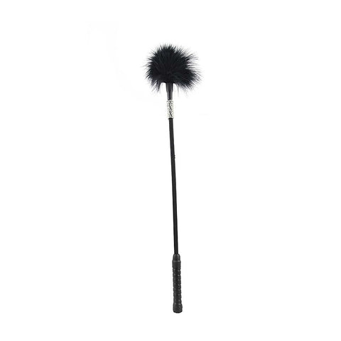 Black Diamante Feather Tickler by Love In Leather