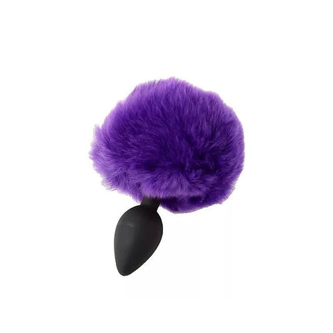 Bunny Tail Anal Plug Purple by Love In Leather