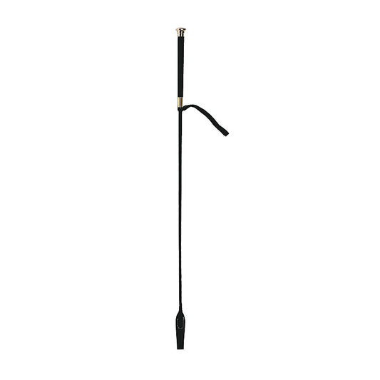 Riding Crop with Coloured Metal Ferrule by Love In Leather