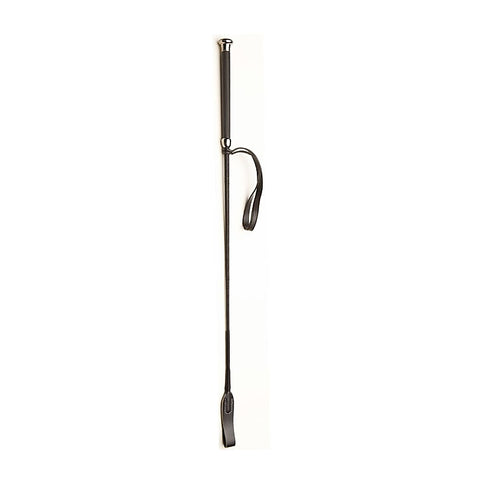 Riding Crop with Coloured Metal Ferrule by Love In Leather