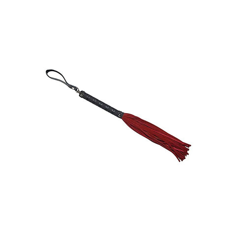 BDSM Flogger with Latex Detail Handle by Love In Leather