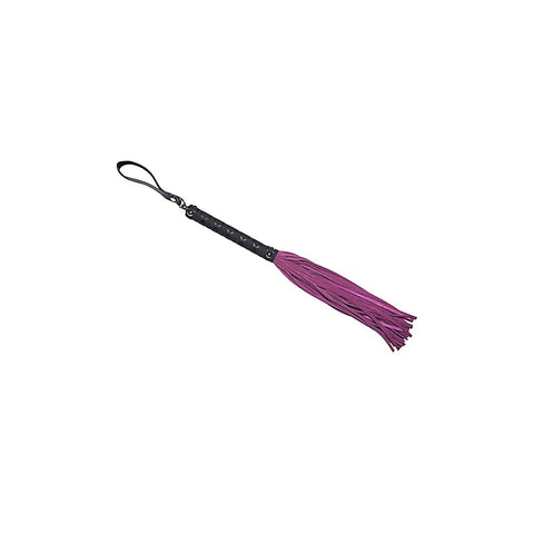 BDSM Flogger with Latex Detail Handle by Love In Leather
