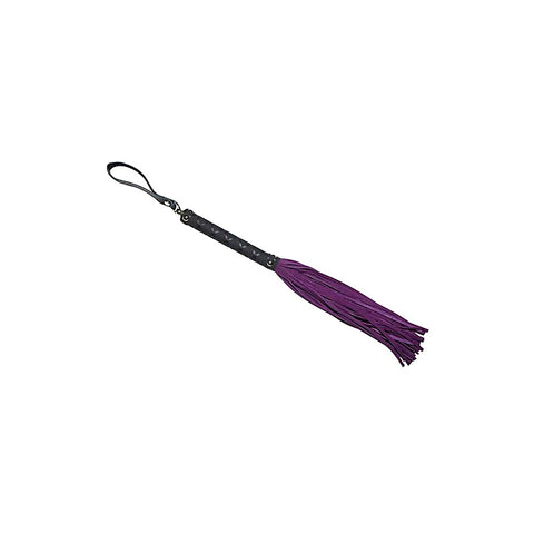 BDSM Flogger with Latex Detail Handle by Love In Leather