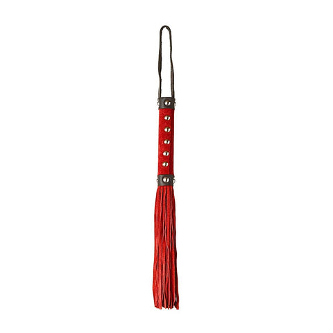 Studded Suede BDSM Play Flogger by Love In Leather