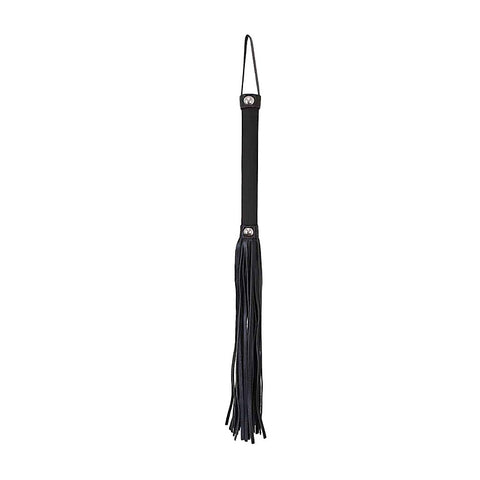 Satin Handle Flogger With Leather Tails by Love In Leather