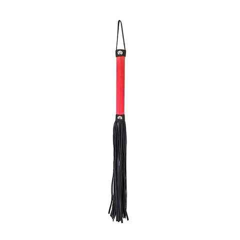 Satin Handle Flogger With Leather Tails by Love In Leather