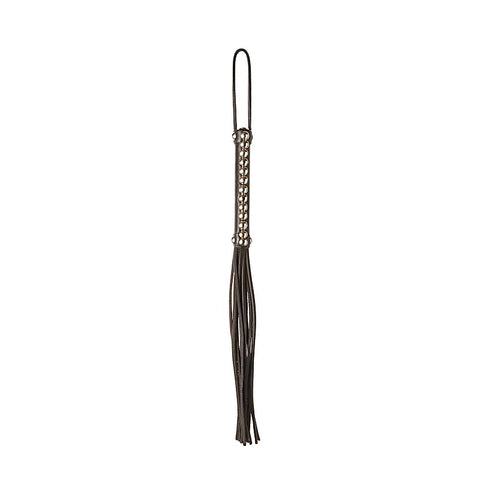 Fetish Play Studded Leather Flogger by Love In Leather