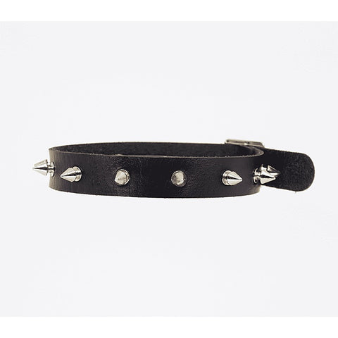 Spiked Faux Leather BDSM Choker by Love In Leather