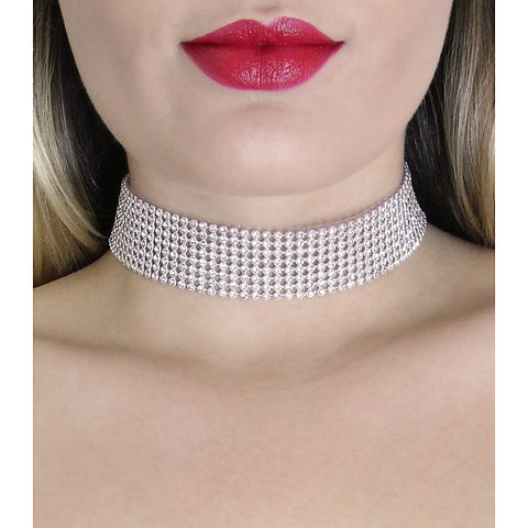 BDSM Play Diamante Choker by Love In Leather