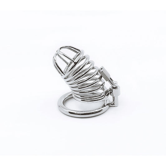 Chrome Male Chastity Cock Cage by Love In Leather