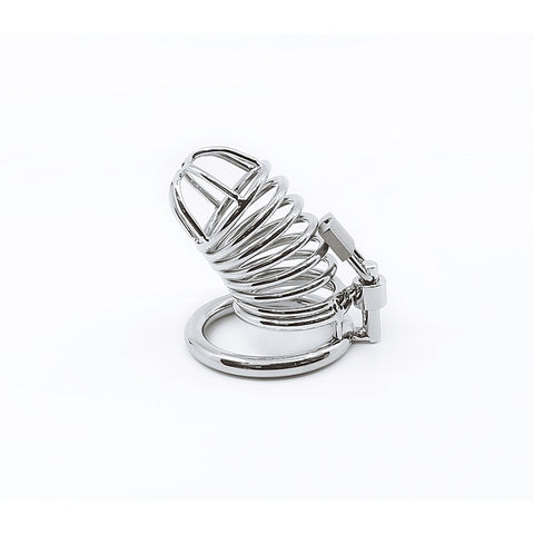 Chrome Male Chastity Cock Cage by Love In Leather