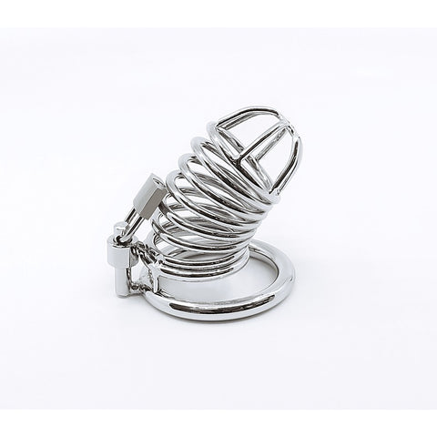 Chrome Male Chastity Cock Cage by Love In Leather
