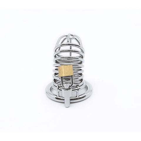 Chrome Male Chastity Cock Cage by Love In Leather