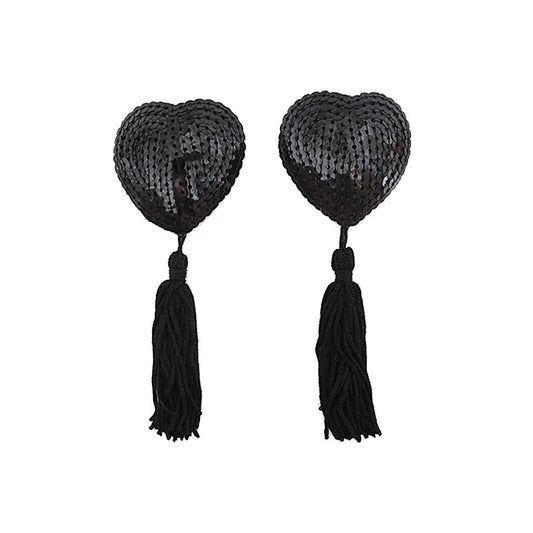 Heart Shape Nipple Tassels by Love In Leather