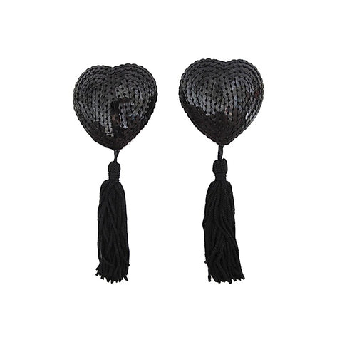 Heart Shape Nipple Tassels by Love In Leather