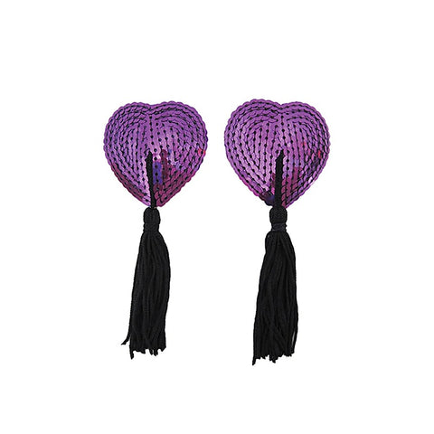 Heart Shape Nipple Tassels by Love In Leather