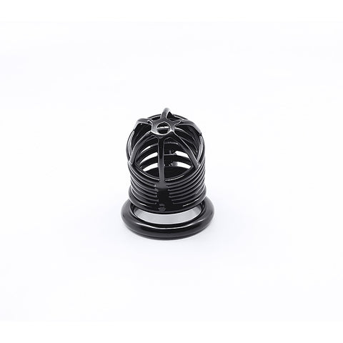 Matte Black Male Chastity Cage by Love In Leather