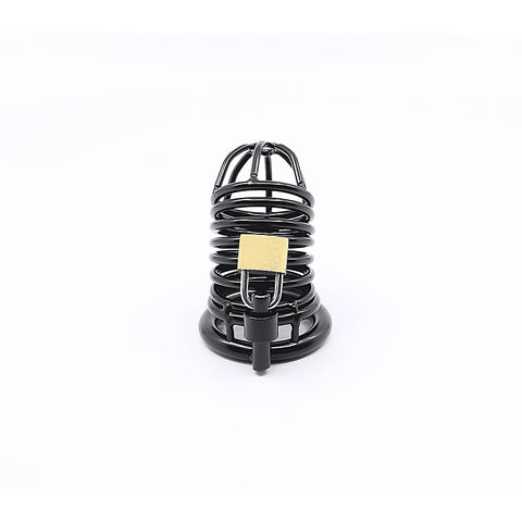 Matte Black Male Chastity Cage by Love In Leather