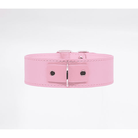 BDSM Play Unlined PU Collar and Lead by Berlin Baby